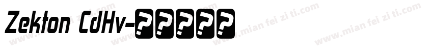 Zekton CdHv字体转换